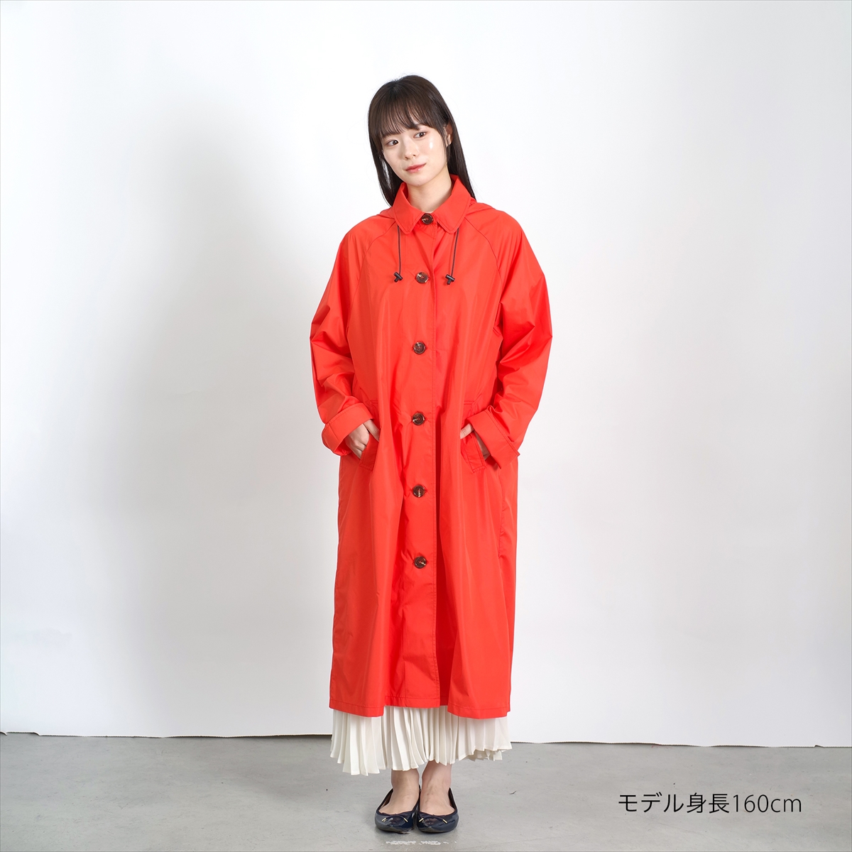 nifty colors 公式 レインコート ステンカラー はっ水 すごい