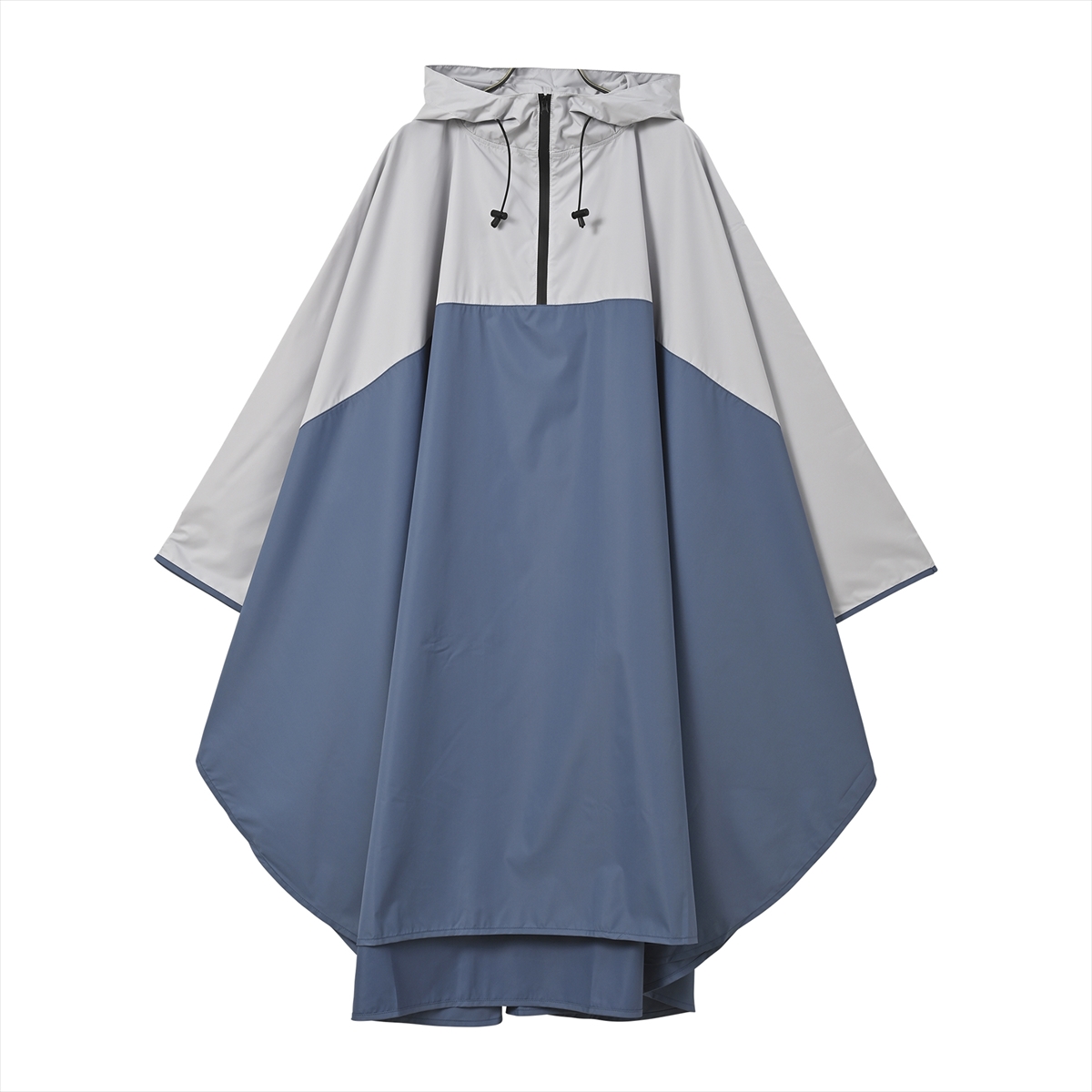 nifty colors 公式 レインポンチョ コート バイカラー はっ水