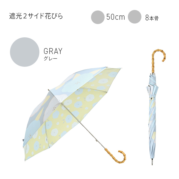 nifty colors 公式 晴雨兼用 日傘 花柄 両面 フラワー ペンギン