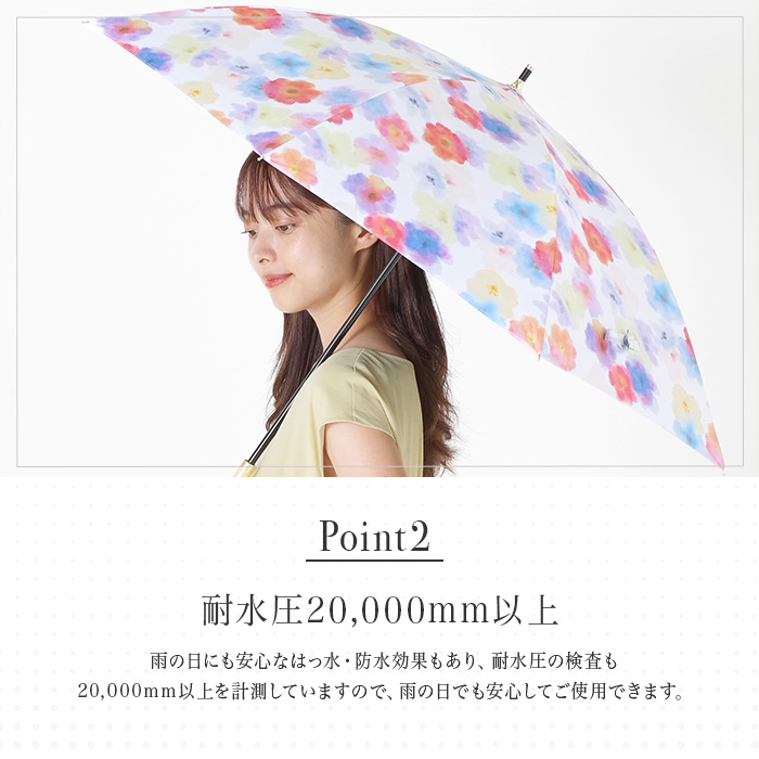 nifty colors（ニフティカラーズ） 公式 晴雨兼用日傘 傘 花柄