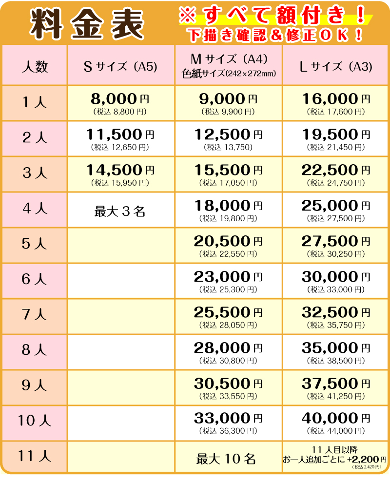 料金表