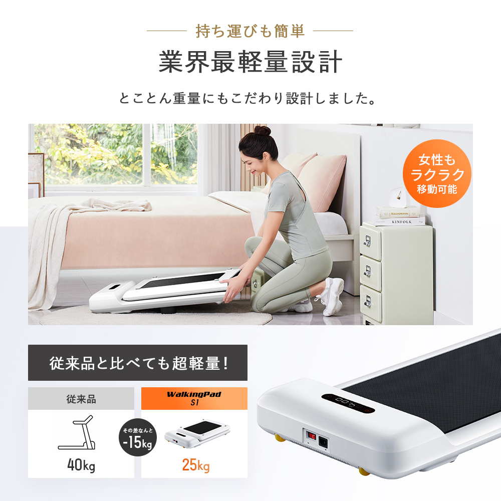 WalkingPad S1 ルームランナー 楽天市場】WalkingPad S1 ルームランナー【1万円OFFーポン12/26迄