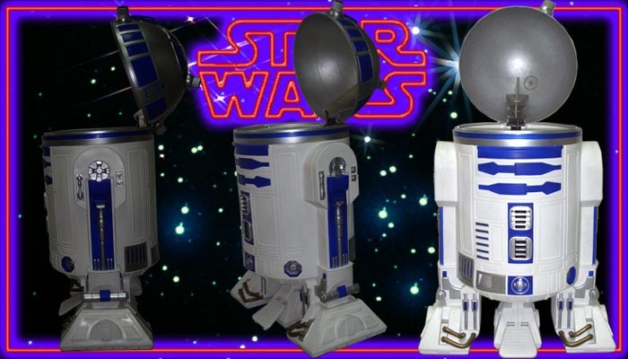 スターウォーズ STAR WARS R2-D2 ゴミ箱 [ ワッペン の オマケ 付