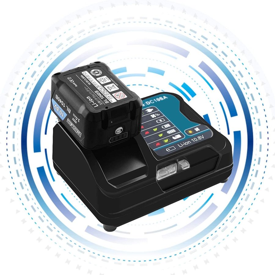マキタ makita 互換 バッテリー BL1040B 10.8v 3.0Ah 掃除機 残量表示付き BL1015 BL1020B BL1040B BL1050B DC10SA DC10WD 対応(BL1040B 3.0Ah 1個) | マキタ | 03