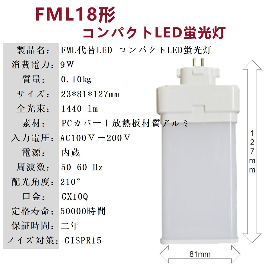 絶妙なデザイン ruru20個セット FML18EX 9w消費電力 配線工事必要 LED