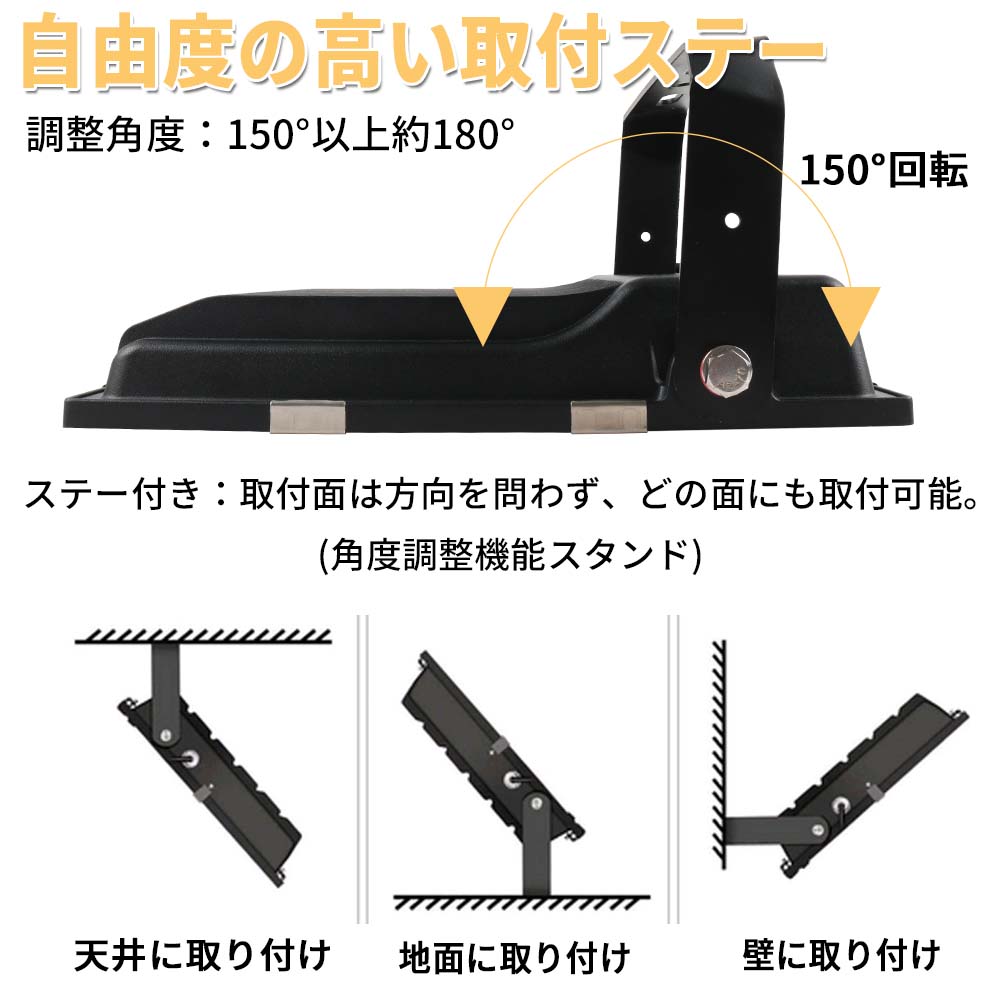 80wled投光器 薄型led投光器 800w水銀灯相当 ハイパワー IP65防水