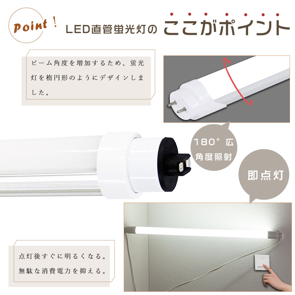 4本セット LED直管蛍光灯 LED蛍光灯 110W形 直管 240CM グロー式工事不要 直管LEDランプ 直管LED蛍光灯 80W 16000lm G13/R17D口金 110W型 LED照明器具 直管型｜nihon-koueki｜11