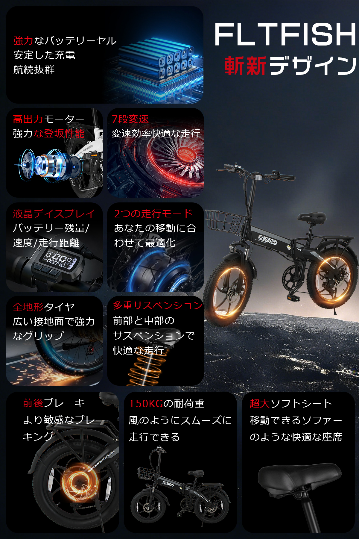 免許不要】電動アシスト自転車 20インチ 電動折りたたみ自転車 軽量