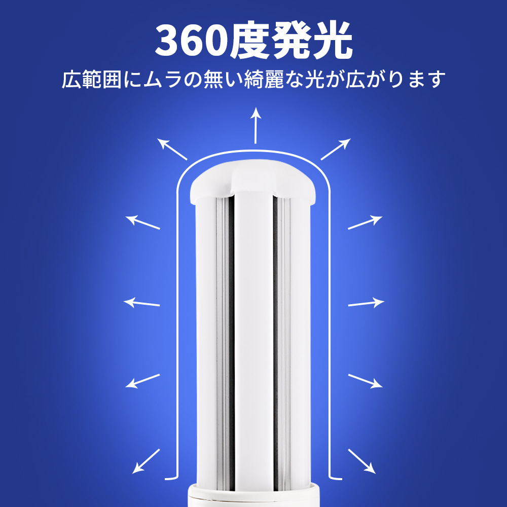 FHT32EX 消費電力14W 全光束2800LM 口金 GX24q通用 照射角度360度