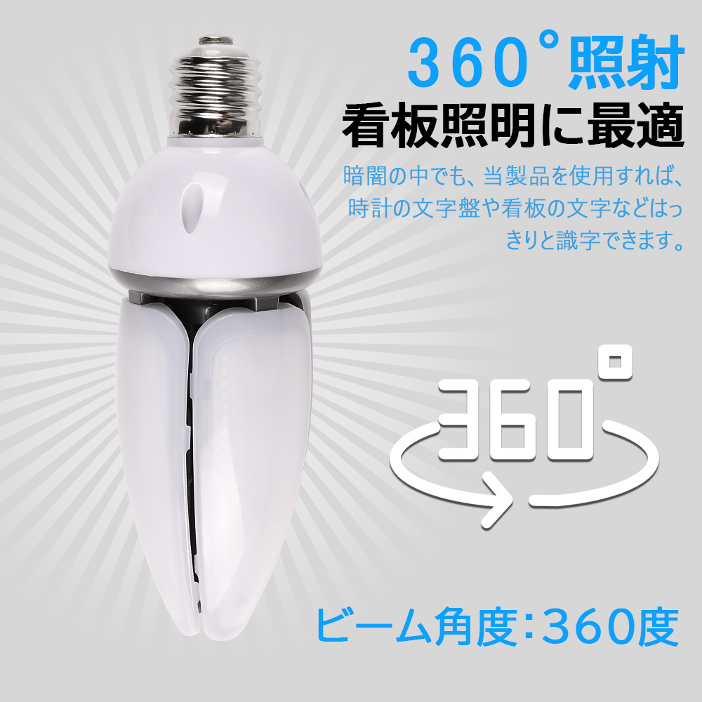 LED水銀灯 水銀ランプ 400W相当 LED電球 口金E39 コーンライト 街路灯