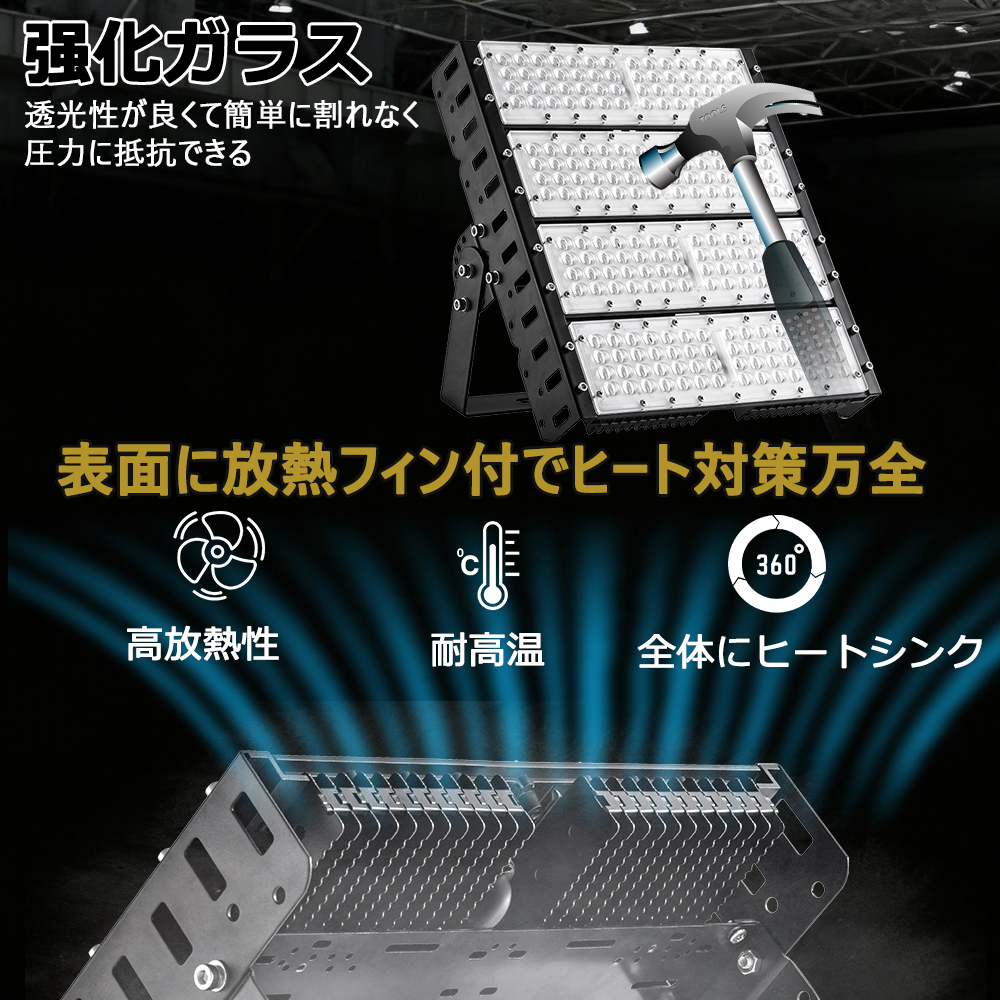 極薄型 LED 200W 10個セット昼光色6000K 22000LM IP67 極薄型 LED 200W 10個セット昼光色6000K 22000LM IP67 【公式通販】