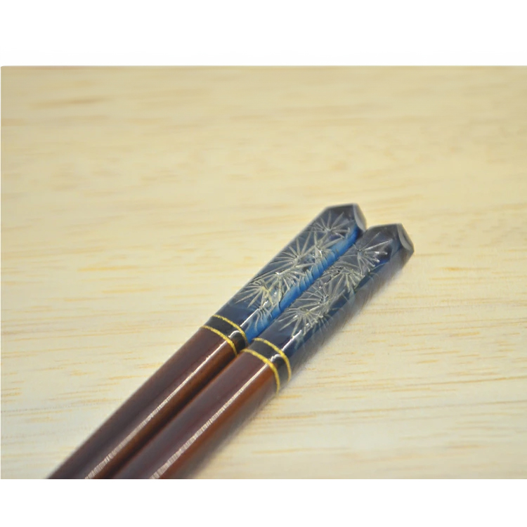 箸 アクリア 漆切子松葉 青/赤 お箸 名入れ可 木製/アクリル/大人用/和