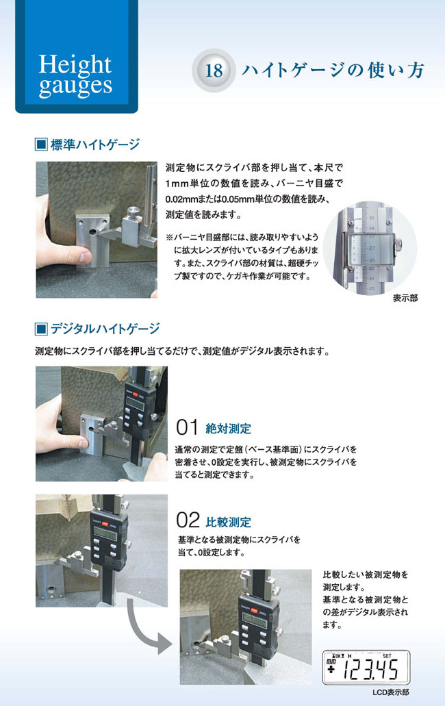 ハイトゲージの使い方 新潟精機 通販 Yahoo ショッピング