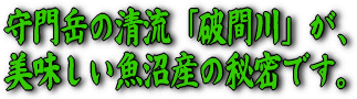 守門の清流　破間川