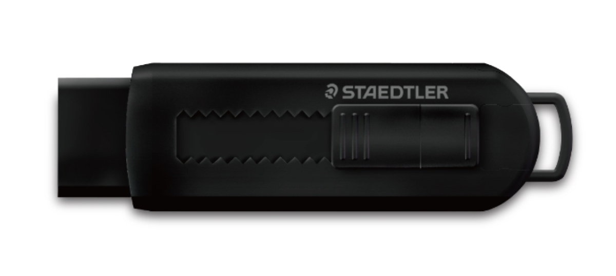 ステッドラー PVCフリーホルダー字消し ブラック ホワイト 文房具 文具 消しゴム イレーザー STAEDTLER｜nijiirobungu｜03