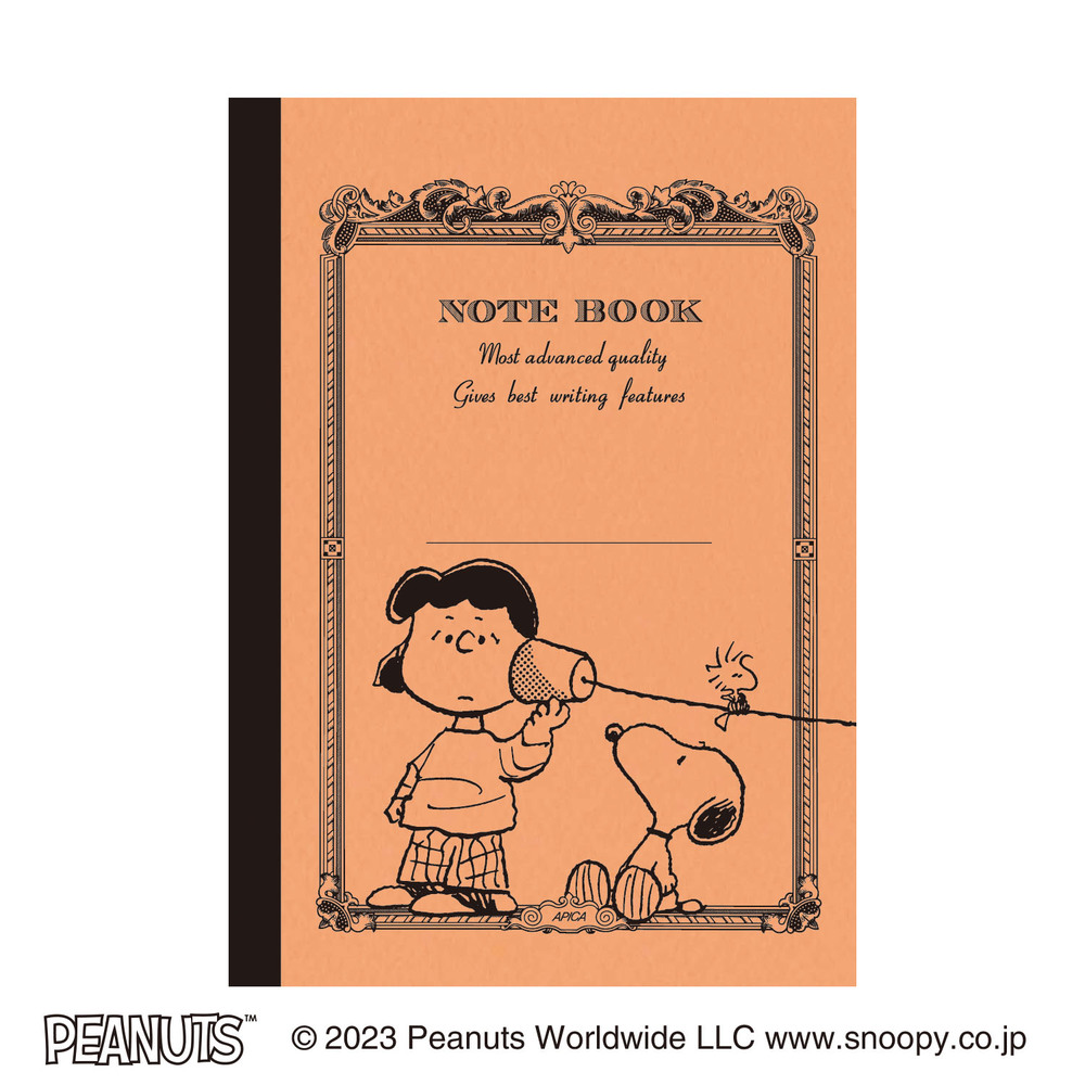 APICA アピカ CDノート PEANUTS A7サイズ 文房具 文具 スヌーピー 日本