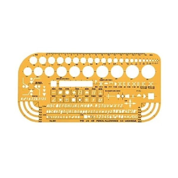 マービー（marvy） ウチダ テンプレート No.861 機械記号定規 文房具
