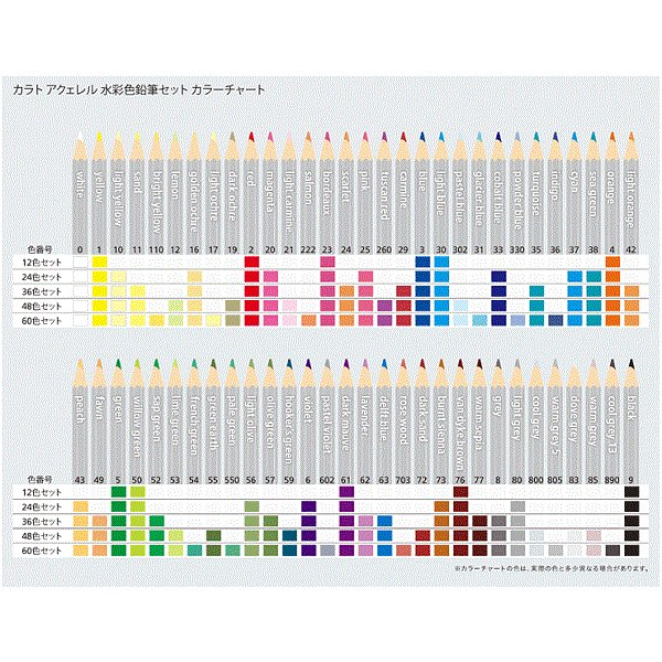 【名入れ無料】ステッドラー カラト アクェレル水彩色鉛筆 48色セット 文具 文房具 色鉛筆 ぬり絵 イラスト 水彩画 六角軸 STAEDTLER 父の日｜nijiirobungu｜06