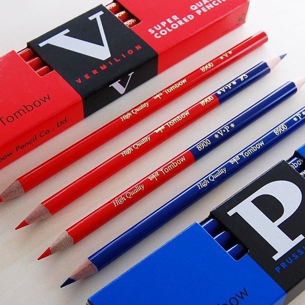 トンボ鉛筆 【名入れ無料】トンボ鉛筆 8900 赤鉛筆 青鉛筆 赤青鉛筆