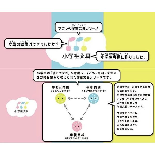 サクラクレパス 小学生文具 消しゴム 文房具 文具 ブルー ピンク イレーザー 学童文具 サクラ 男の子 女の子 サクラ 小学生 入学｜nijiirobungu｜06