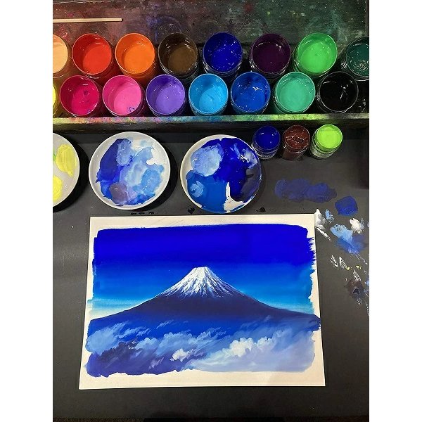 ニッカー絵具 ポスターカラー 40ml 18色セット[クリックポスト対象外商品] 文房具 文具 画材 絵の具 水性 美術 絵画の画像