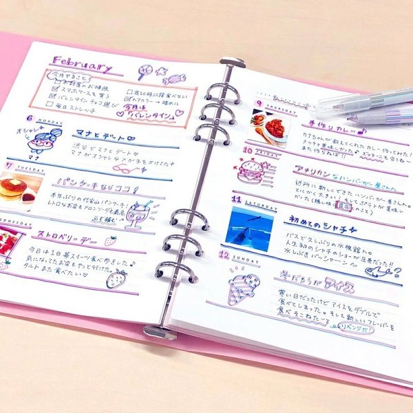 サンスター文具 サンスター 2色線ペン twiink ツインク 4色セット