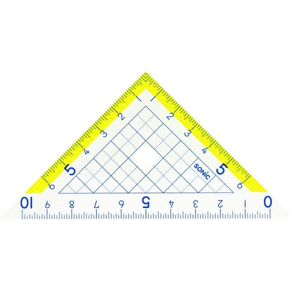 ソニック 楽しく学習 三角定規 10cm 文房具 文具 学童文具 学童 小学生 三角定規 すべりにくい 授業 小学校｜nijiirobungu｜02