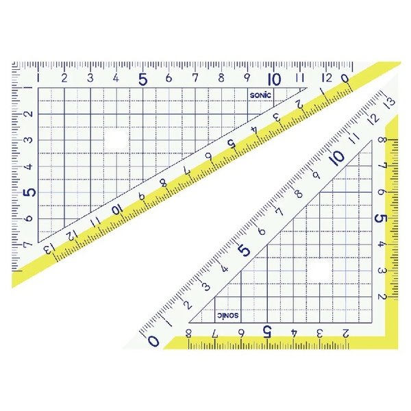 ソニック 楽しく学習 三角定規 15cm 文房具 文具 学童文具 学童 小学生 三角定規 すべりにくい 授業 小学校｜nijiirobungu｜02