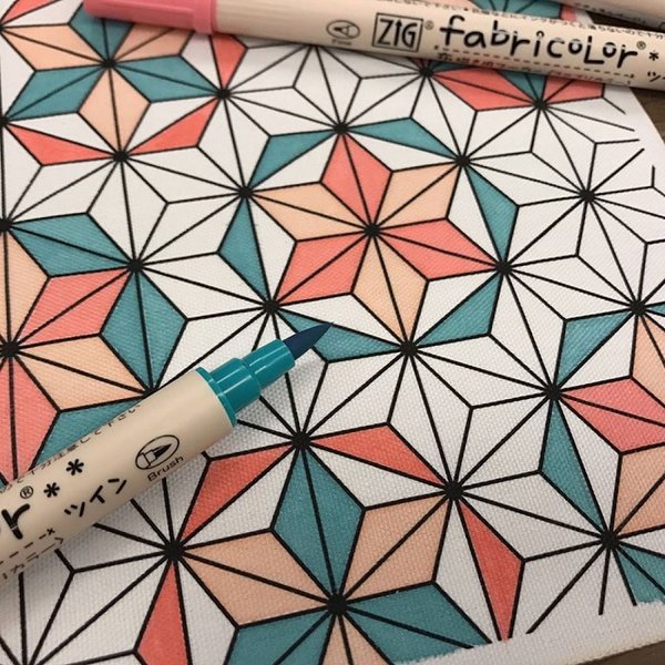 呉竹 ZIG ファブリカラーツイン 単色販売 文房具 文具 筆記具 布描き用