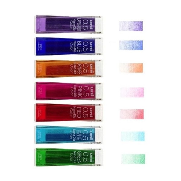 uni COLOR カラー芯シャープペン M5-105C  5本セット ユニ ナノダイヤ 三菱鉛筆 カラー芯 0.5mmシャープペンシル替芯 文房具