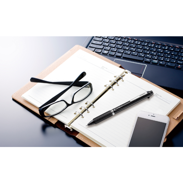 ぺんてる（Pentel） 【名入れ無料】ぺんてる エナージェル多機能ペン 2