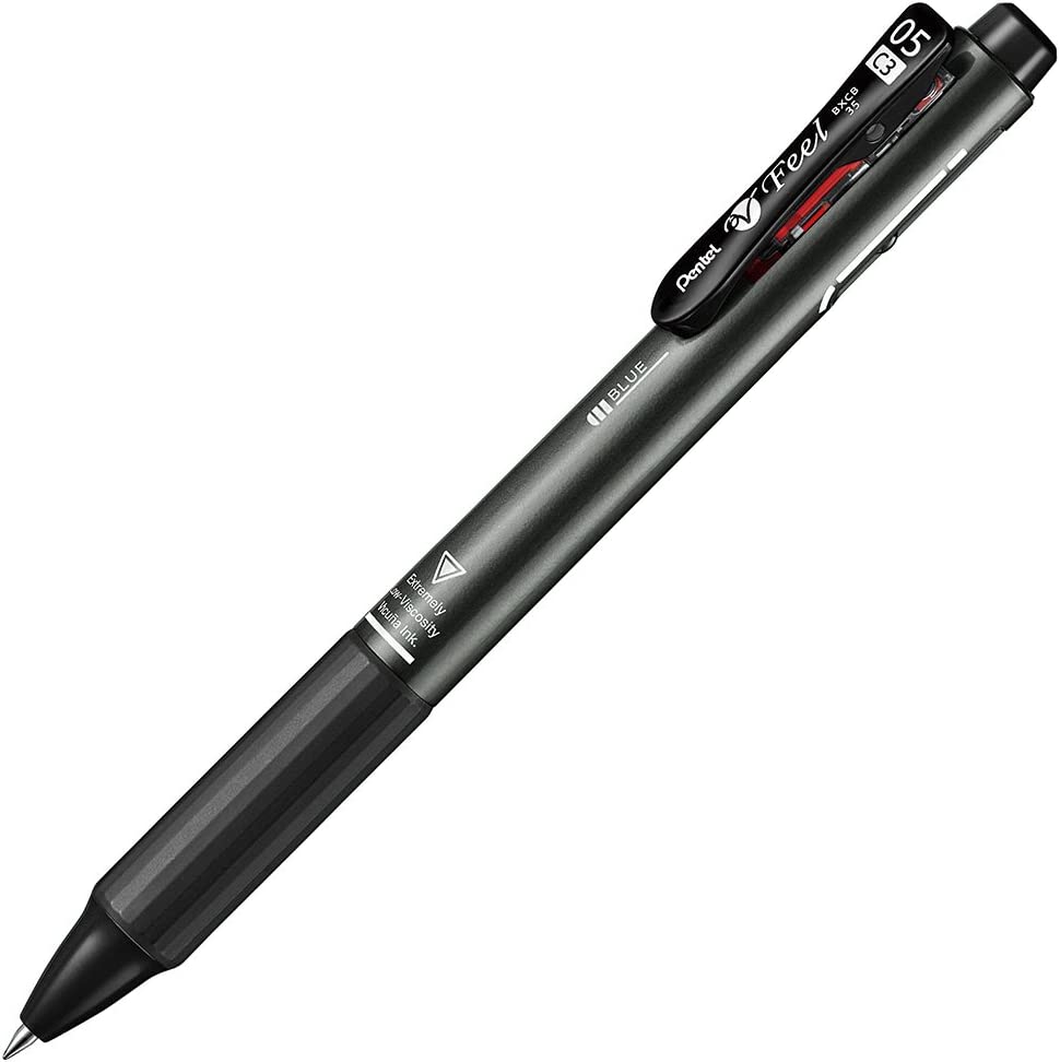 ぺんてる ビクーニャ フィール 3色ボールペン メタリックカラー 0.5mm 文房具 文具 筆記具 滑らか 油性ボールペン VICUNA Pentel｜nijiirobungu｜02