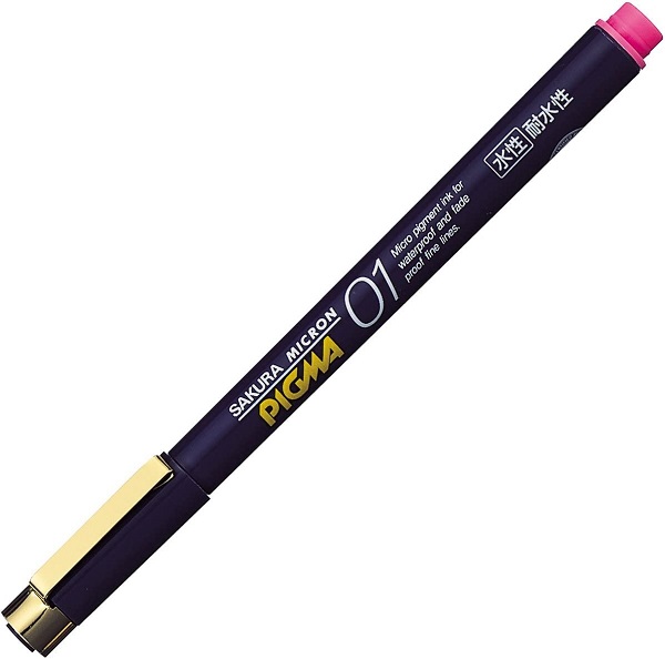 サクラクレパス ピグマ01 0.1mm ESDK01 文房具 文具 筆記具 イラスト