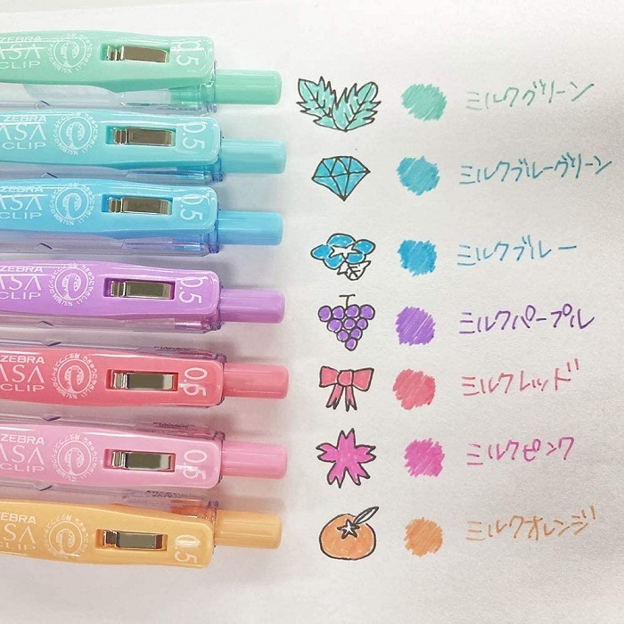 ゼブラ サラサ SARASA  スヌーピー ボールペン ミルクカラー パステル サラサ 【3本セット】ゼブラ サラサクリップ ジェルボールペン