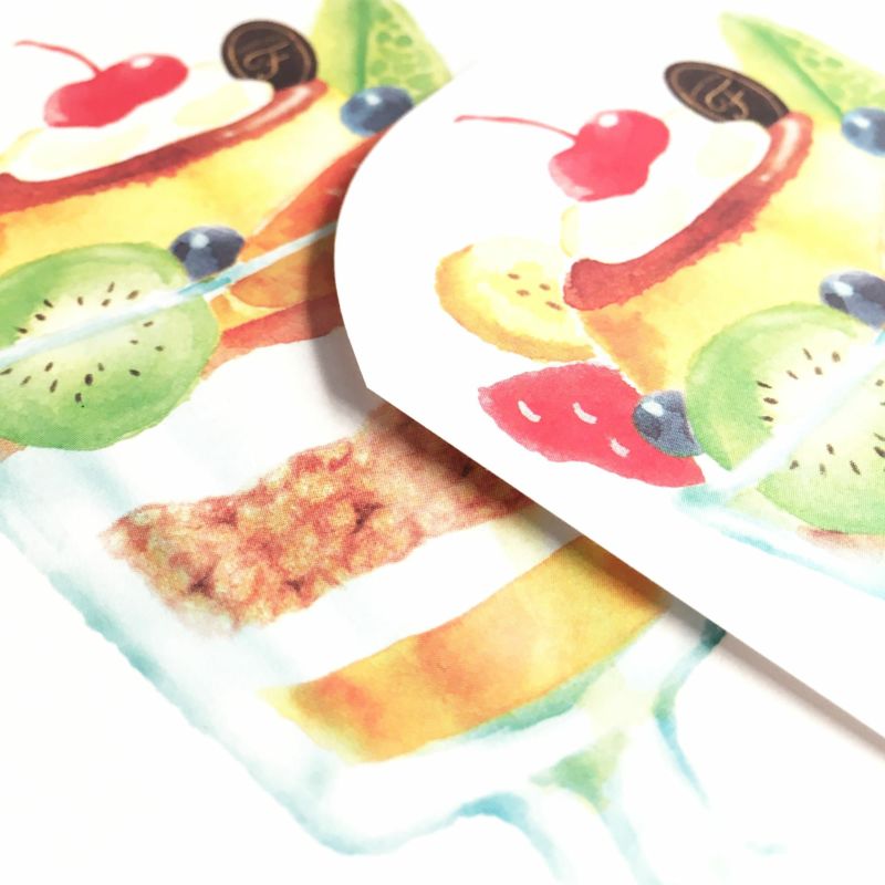 OKINA 古川紙工 オトメ時間 フルーツパーラー 型抜きメモ レモンパフェ