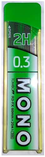 ぺんてる 【現品限り】トンボ鉛筆 MONO FX シャープ芯 0.3mm 2H 文房具