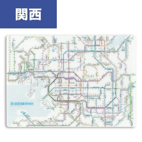 東京カートグラフィック 下敷き 鉄道路線図 関西 日本語 A4 文房具