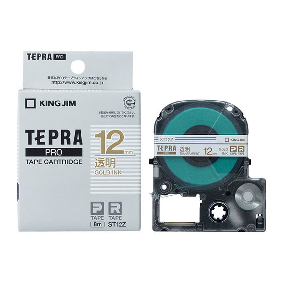TEPRA PRO キングジム テプラ テープカートリッジ 透明ラベル [黒文字