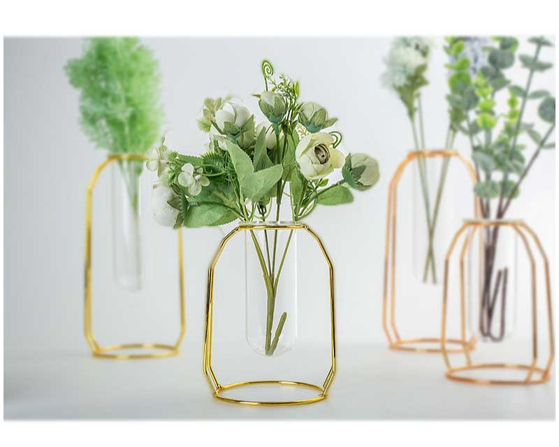 ワイヤーフラワーベース【送料無料】ワイヤーフレーム 卓上 花瓶