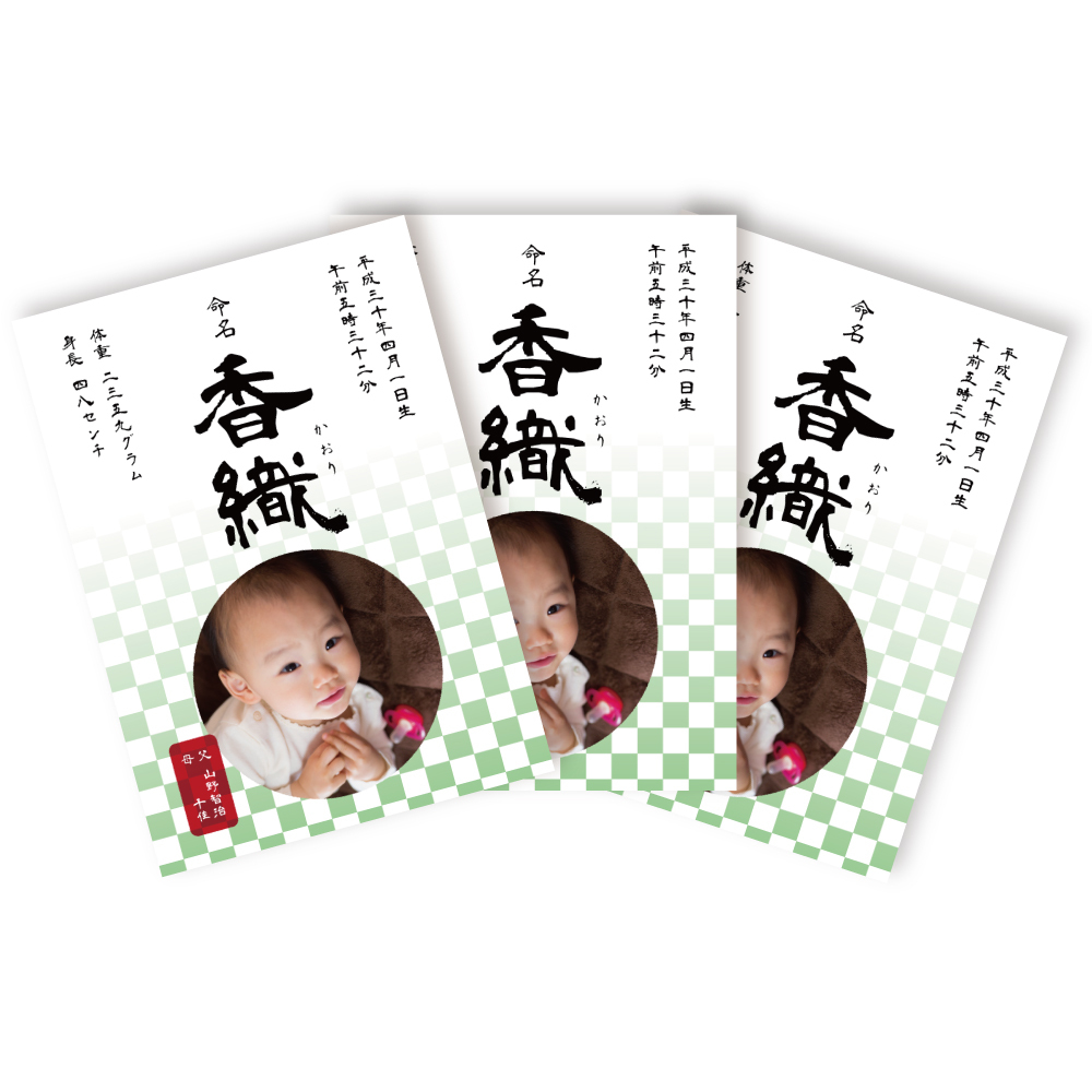 命名書 選べるデザイン11種類 お七夜 命名 ハンドメイド 代筆 命名紙