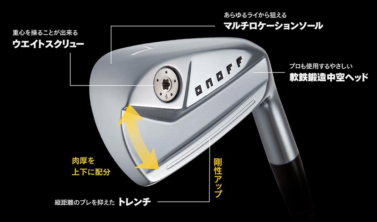 ONOFF オノフ（ONOFF） FORGED IRON KURO アイアン（5本セット
