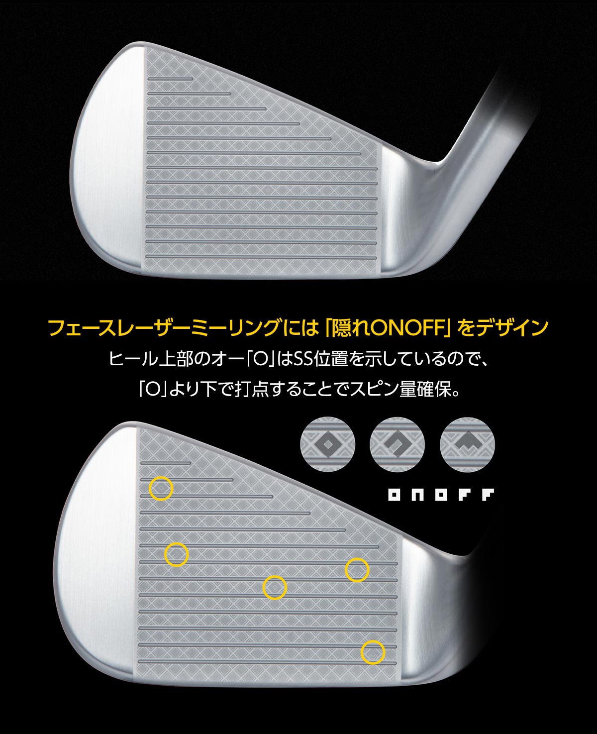 ONOFF オノフ（ONOFF） FORGED IRON KURO アイアン（5本セット