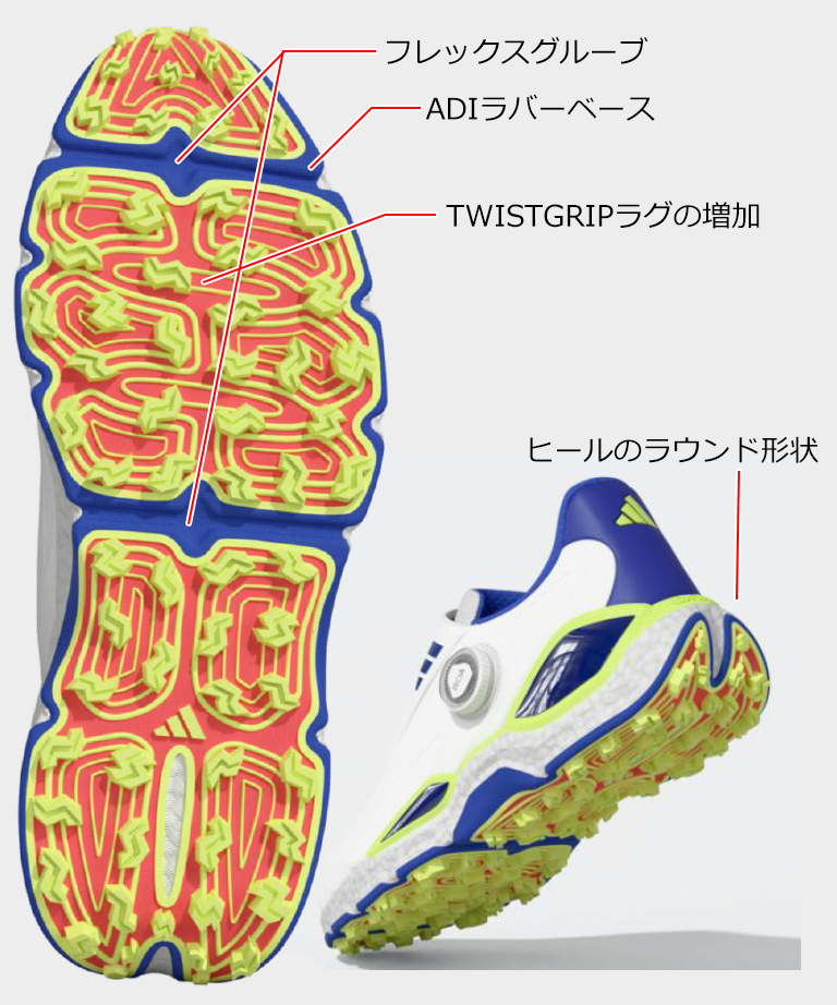 アディダス Adidas コードカオス 27 ボア スパイクレスシューズ KI5741
