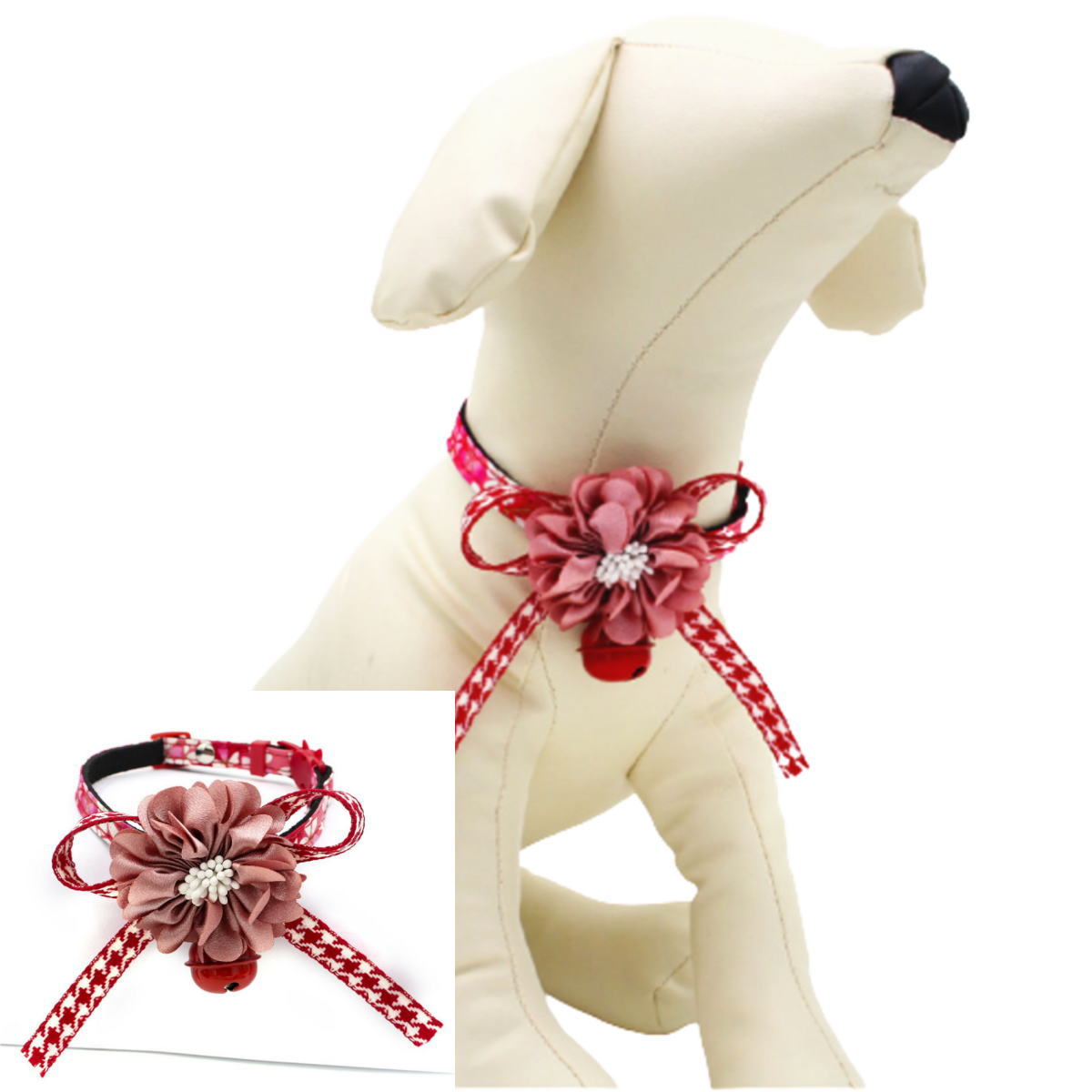 セール 猫用 首輪 キャットカラー セーフティバックル 蝶ネクタイ風の