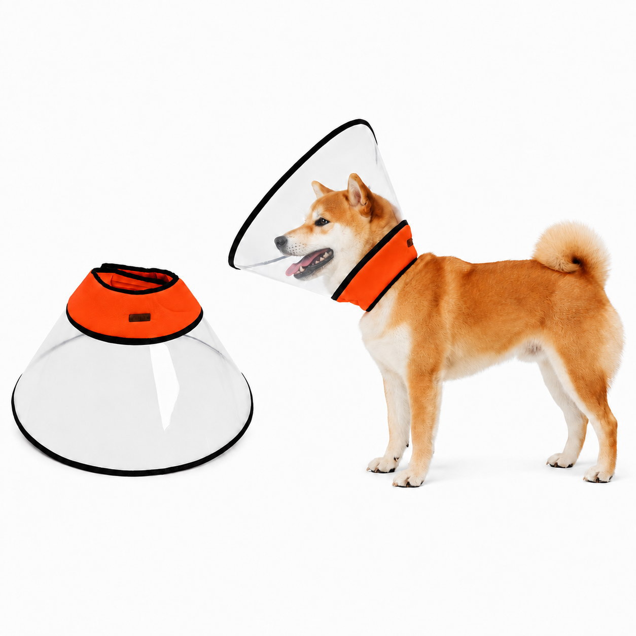 大型犬用Precision エリザベスカラー 大型犬 中型犬 ベル型 犬用 ソフト 視界クリア 型