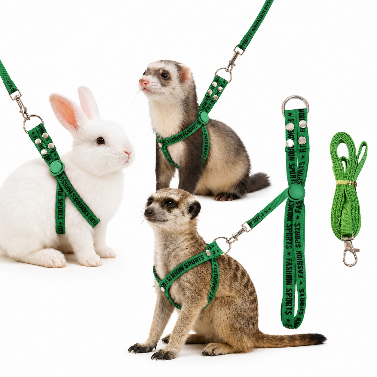 うさぎ ハーネス リード セット 小動物用 フェレット ミーアキャット