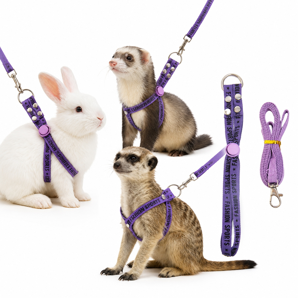 ファゴット用リード4本セット(うさぎ) うさぎ ハーネス リード セット 小動物用 フェレット ミーアキャット