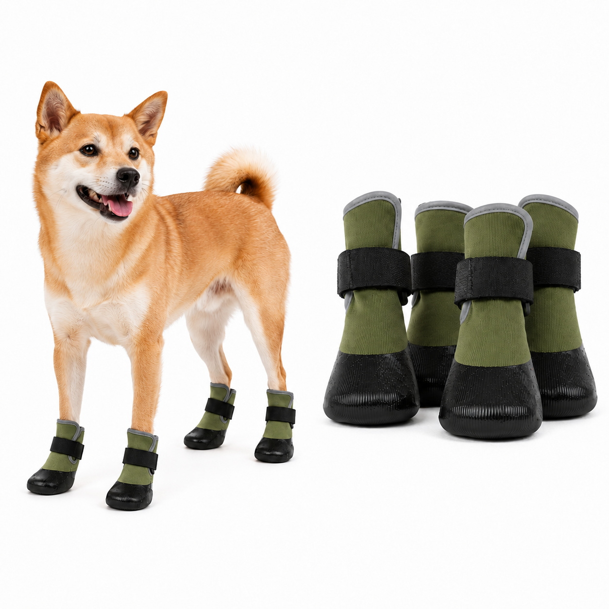 犬 靴 軽い 脱げない 滑りにくい 防水 履かせやすい 通気 軽量 反射
