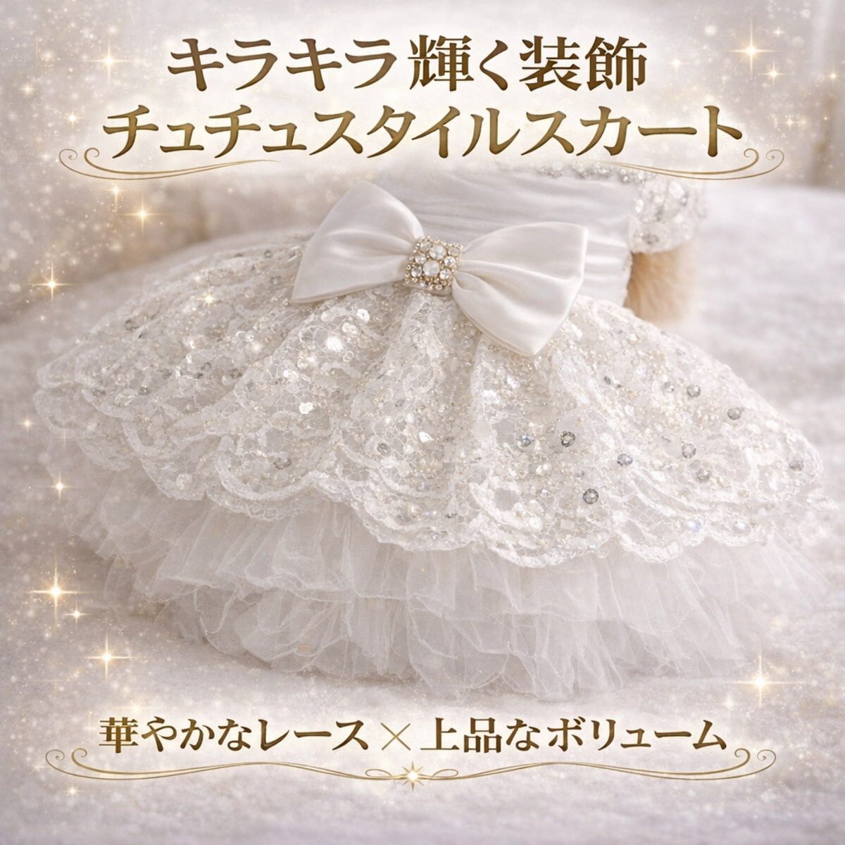 犬 ドレス 犬服 ワンピース 小型犬 中型犬 XS S M L XL キラキラ