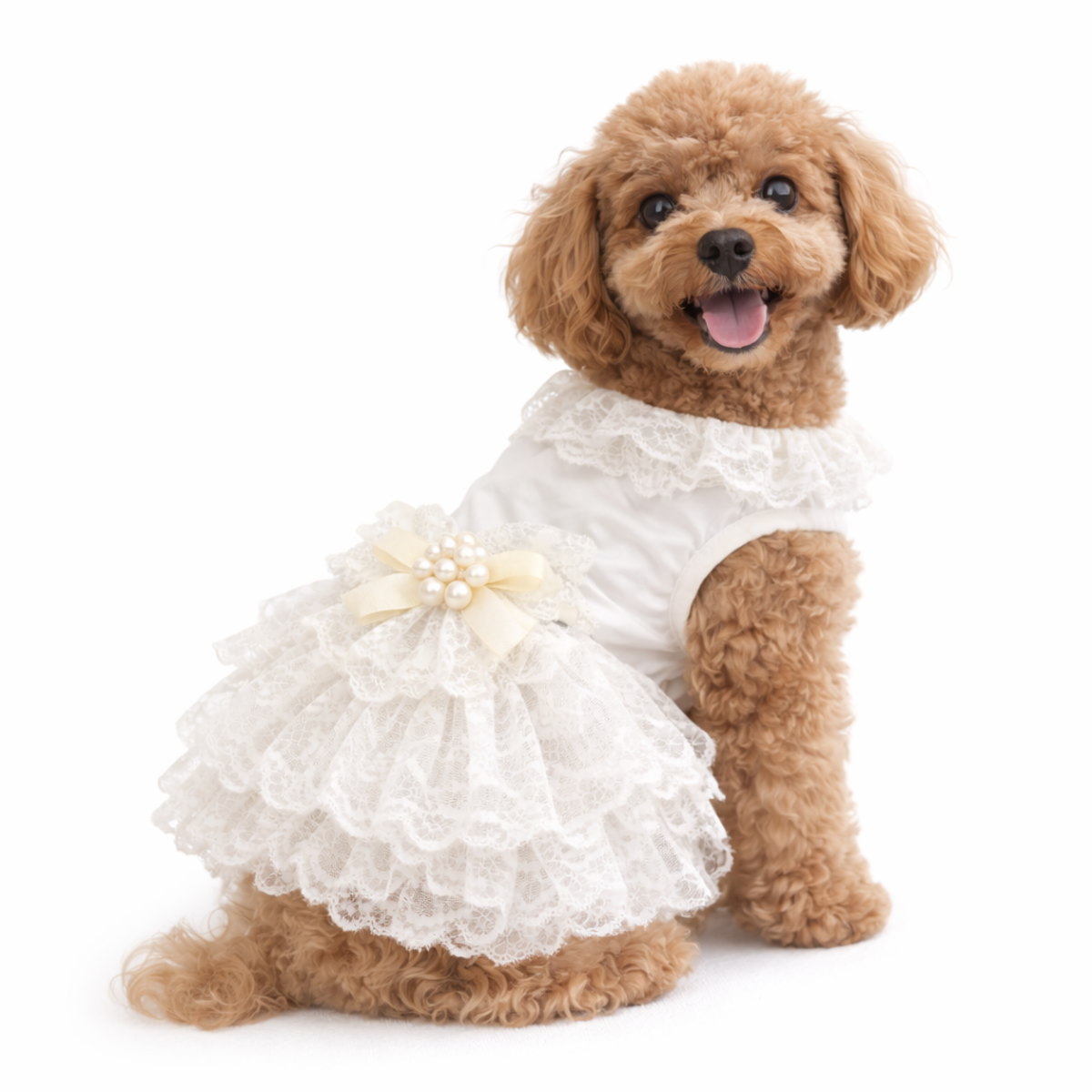 犬 ドレス 犬服 ウェディングドレス XS S M L XL 小型犬 中型犬 レース